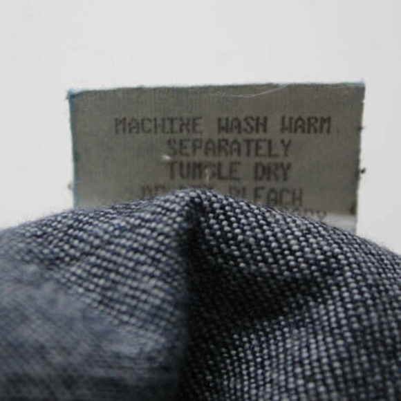 7 For All Mankind Dark Denim Cut Off Jean Shorts - Picture 4 of 5